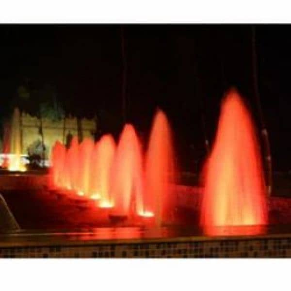 Musical Dancing Fountain Submersible pump Led lights, Sprinkler System 1
