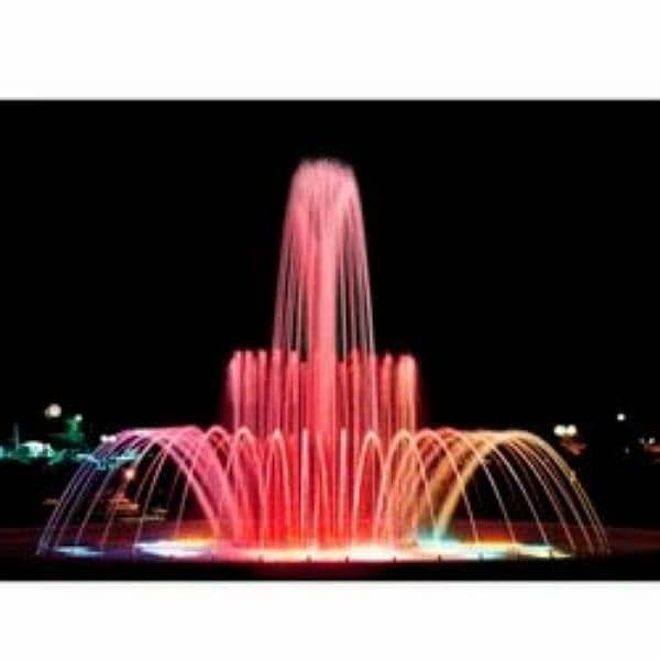 Musical Dancing Fountain Submersible pump Led lights, Sprinkler System 2