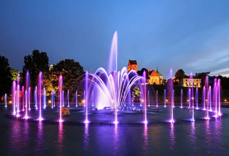 Musical Dancing Fountain Submersible pump Led lights, Sprinkler System 6