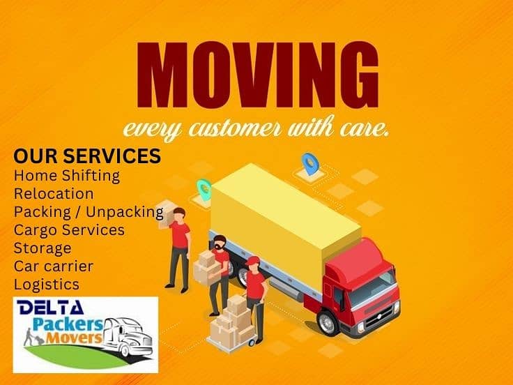 DELTA Movers, Shahzor, Truck, Containers for Rent, Movers, Packers 6