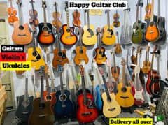 Guitars | Ukuleles | Violins | Cajon box Musical Instruments
