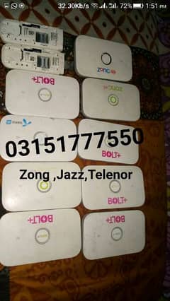 4G bolt Cloud Usb zong jazz telenor