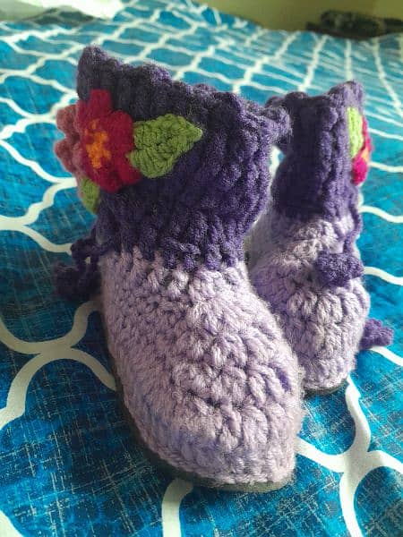 kids knitted boots 1