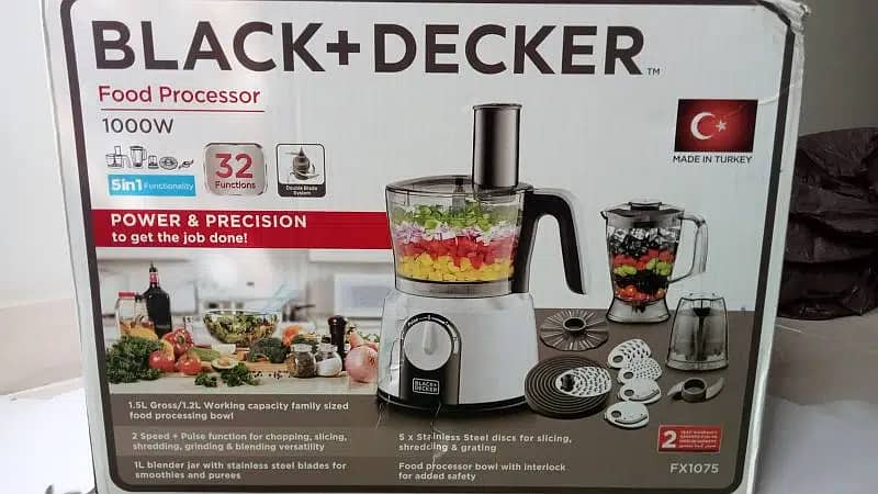 Black & Decker 5 in 1 Food factory FX1075  - New Box Pack 1