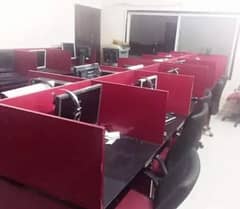 35 seater call center with computers internet Facility