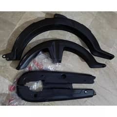 plastic mudguard and chain cover