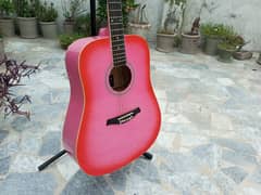 New Pink Acoustic Guitar