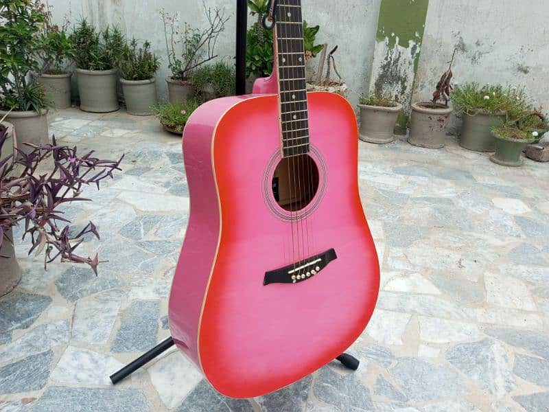 New Pink Acoustic Guitar 7
