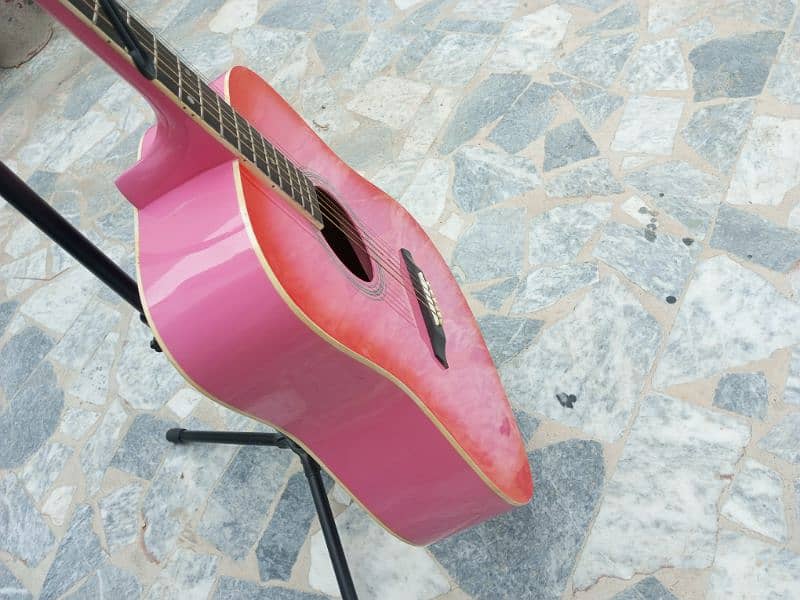 New Pink Acoustic Guitar 17