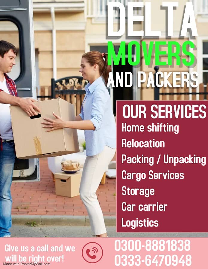 Movers and Packers,  Home Shifting Service, Cargo, Car Carier, Courier 2