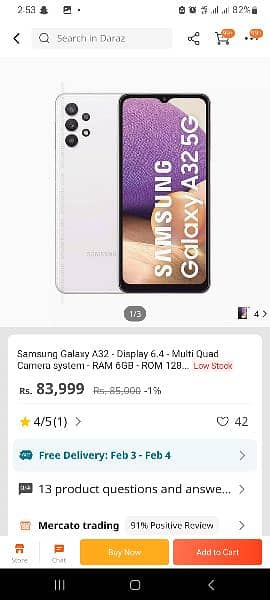Samsung A32 6/128 black 4