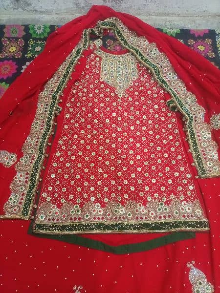 fancy bridal sharara 1 Tim used contect only my WhatsApp 9