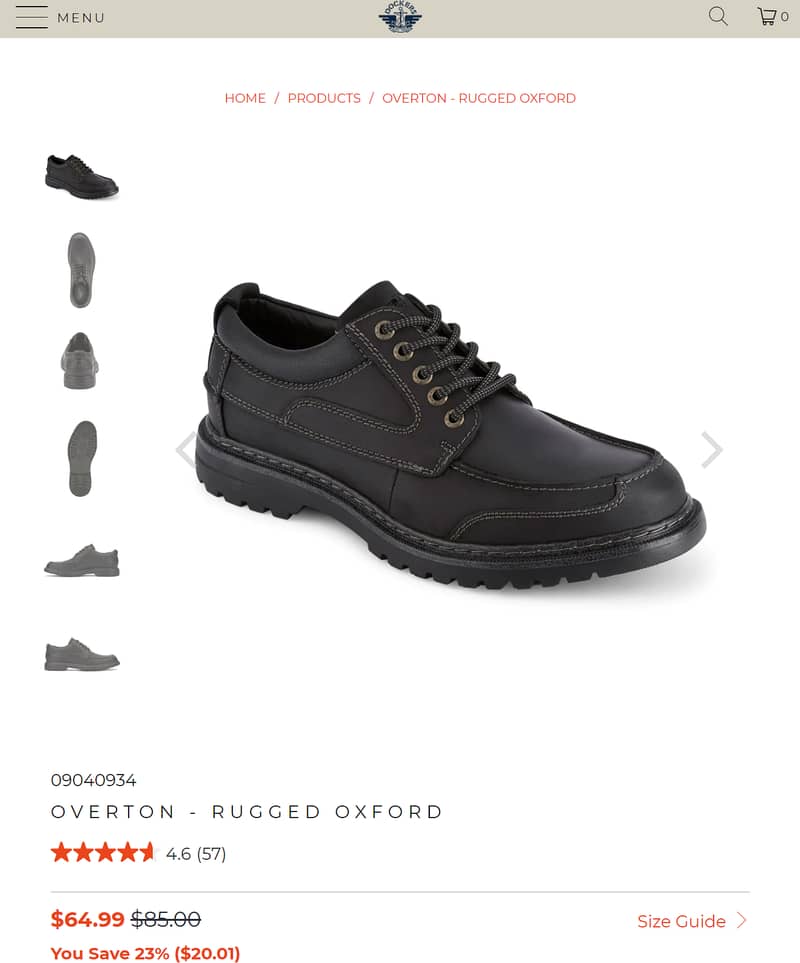 Shoes For Men - Dockers Rugged Overton Oxford - Original Leftover 90$ 12