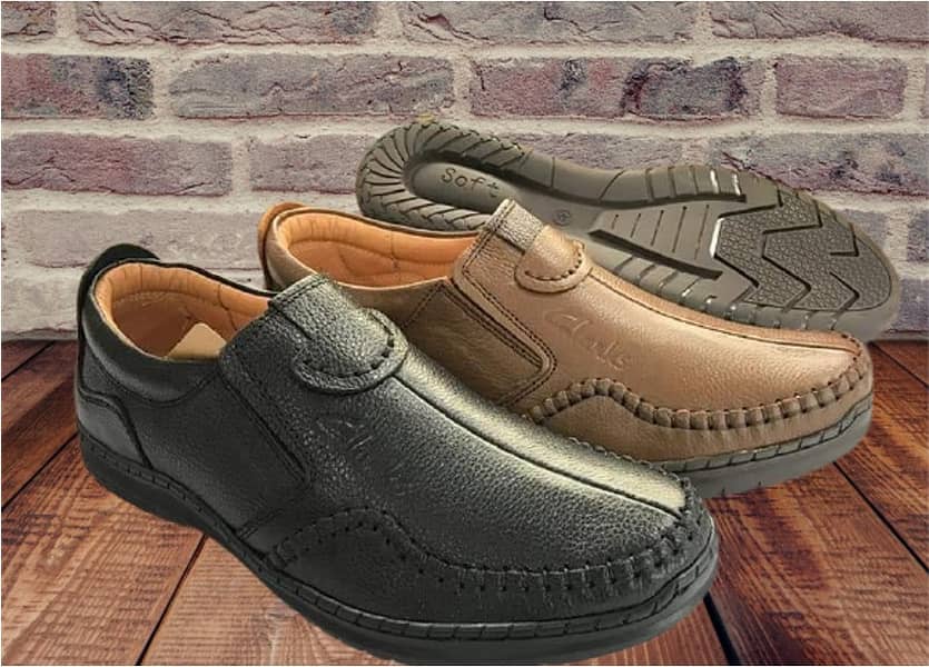 Shoes For Men - CLARKS Genuine Leather Medicated Loafers 0