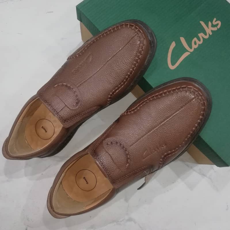Shoes For Men - CLARKS Genuine Leather Medicated Loafers 6