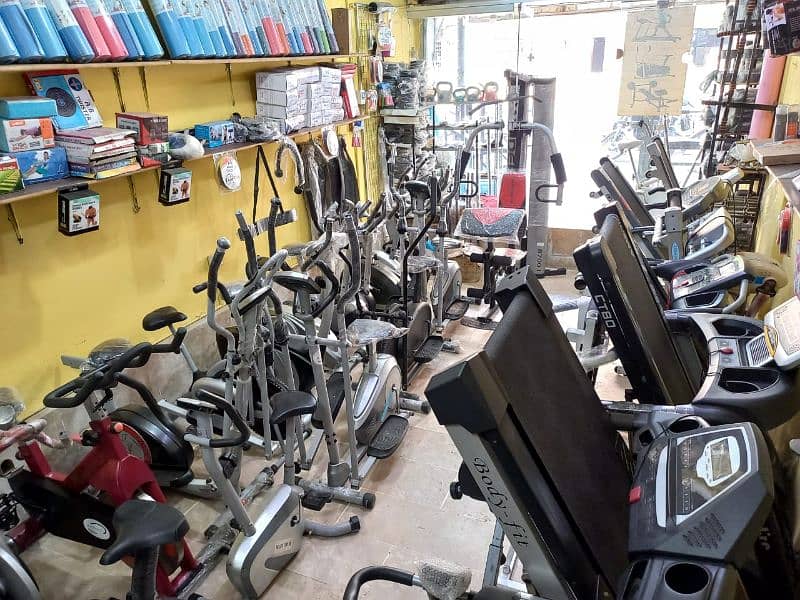 Used exercise cycle treadmill home gym for sale in karachi 1