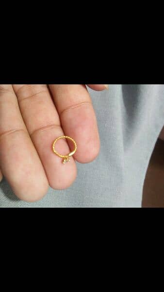 12K Gold Nose Ring for Girl and women 3