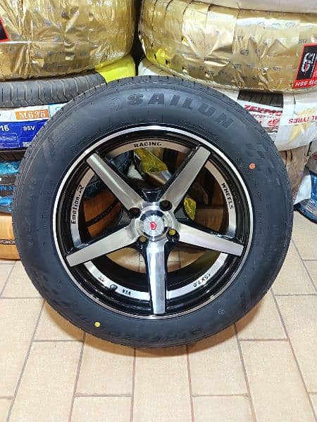 Tyres Alloy Rims - Dunlop Yokohama General Suzuki Toyota Honda 6