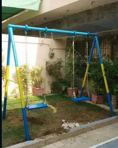 play ground swings and roof parking shade. 1