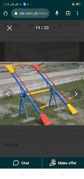 play ground swings and roof parking shade. 5