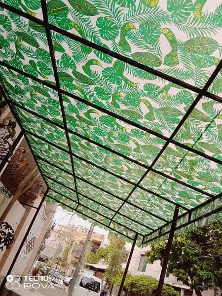 play ground swings and roof parking shade. 13