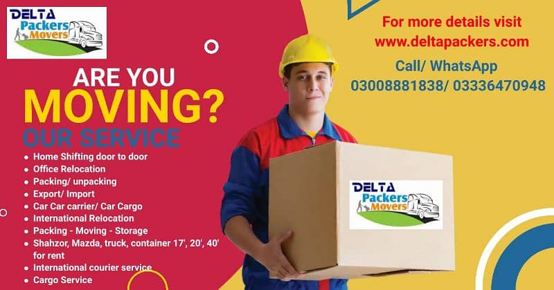 Delta Movers and Packers,  Car Carrier, Truck containers for rent 6