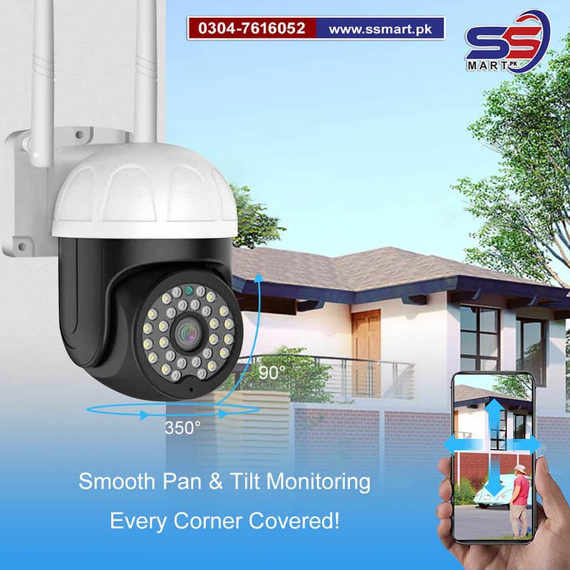 Outdoor Full HD PTZ IP Wireless Security Camera, WiFi CCTV Surveillanc 0