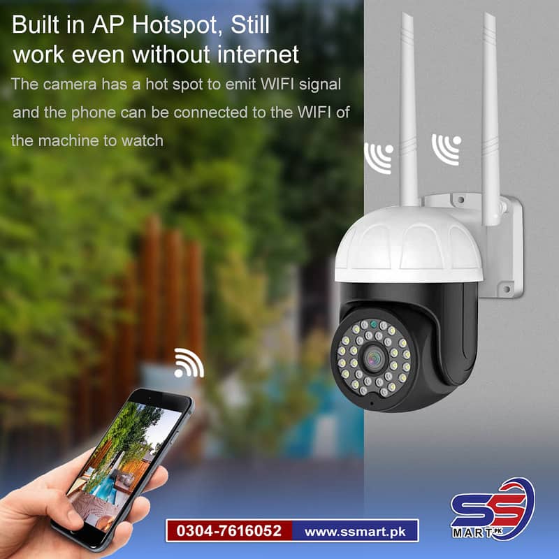 Outdoor Full HD PTZ IP Wireless Security Camera, WiFi CCTV Surveillanc 1
