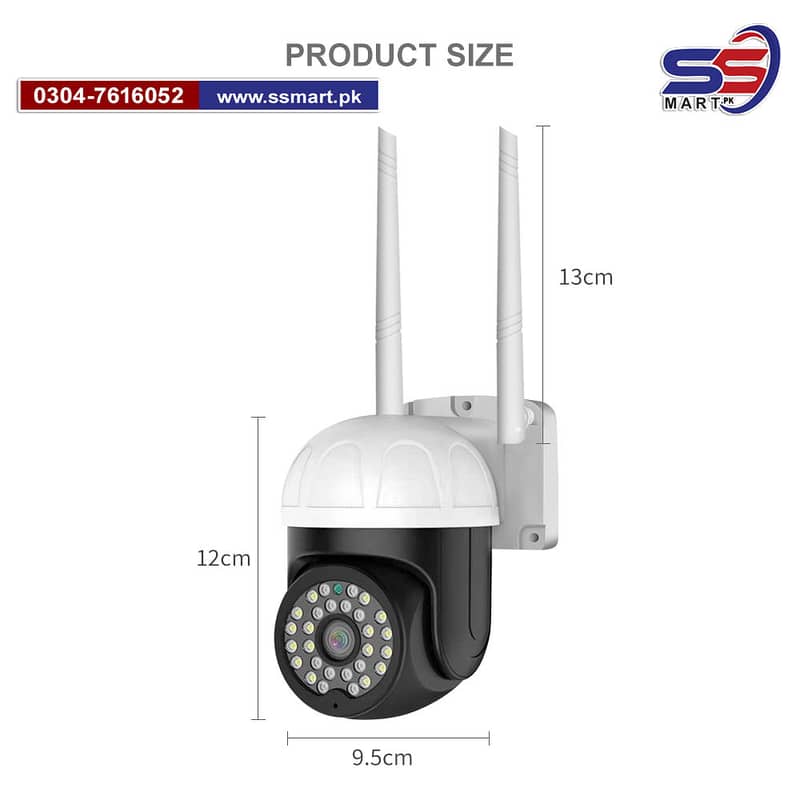 Outdoor Full HD PTZ IP Wireless Security Camera, WiFi CCTV Surveillanc 2