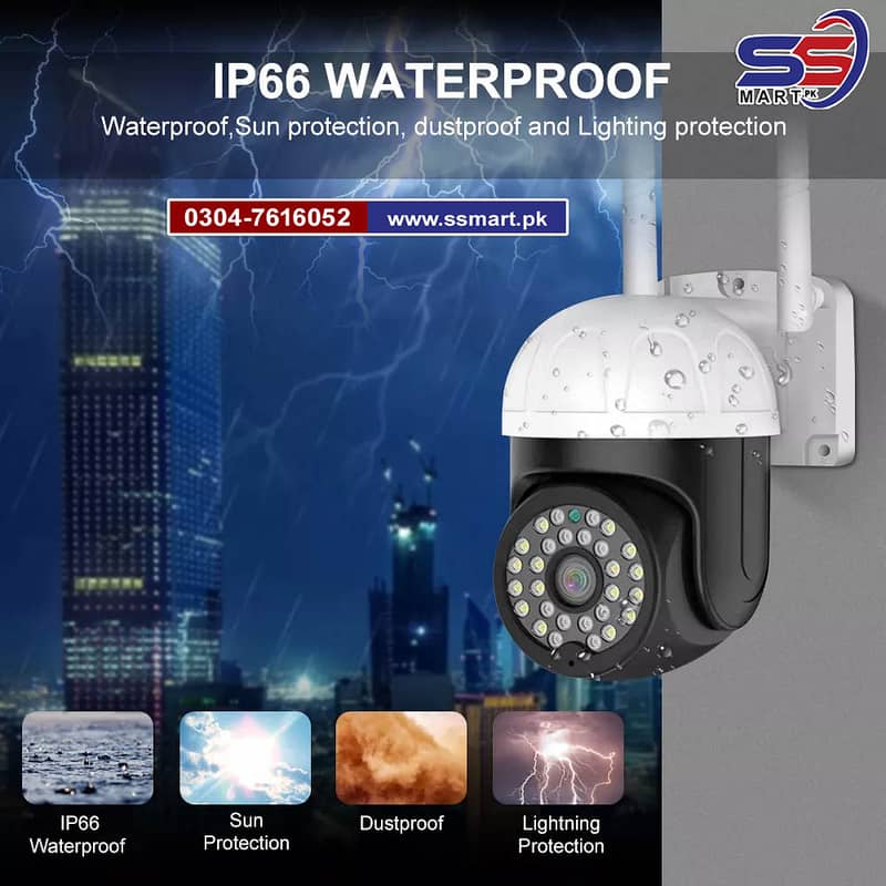 Outdoor Full HD PTZ IP Wireless Security Camera, WiFi CCTV Surveillanc 6