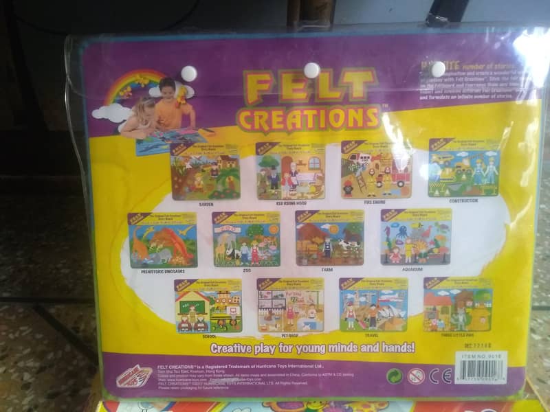 Branded Kids Toys Drawing Art Desk , Felt Creation Game , Mega Puzzle 3
