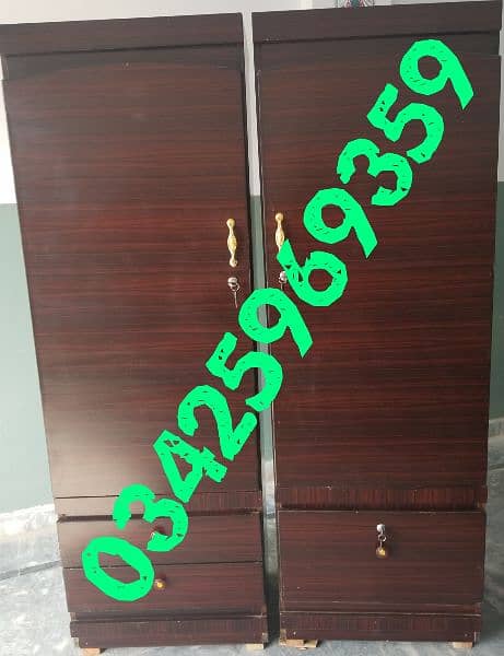 wardrobe almari 6/4ft 2 door showcase home hostel storage furniture 6