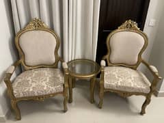 Victorian Chairs with table