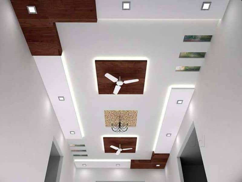 Pvc panel,wallpaper,ceiling,wood vinyl floor, blind,grass,paint,tvunit 3