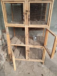 special 3 cage China wood 6 portion cage
