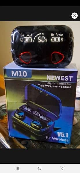 M10 TWS Bluetooth 5.1 Earbads