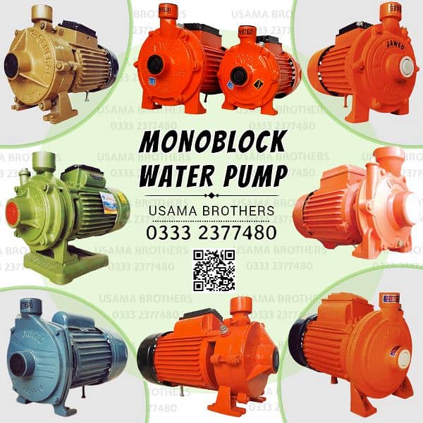 1hp 2hp Mono block Water Suction Pump Motor / Centrifugal Pump 3