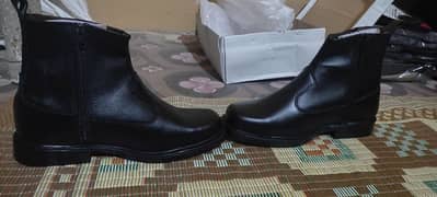 new half long genuine leather boot in size # 9