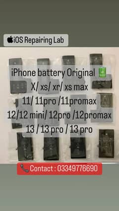 iphone x xs max 11pro max 12 pro max se 12 mini battery orignal parts