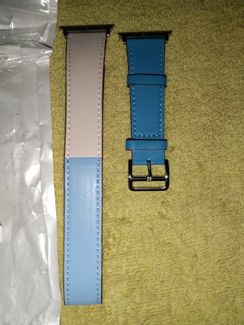 Double Tour leather Strap/Loop For Apple Watch Series 1 to 7 42mm 44mm 7