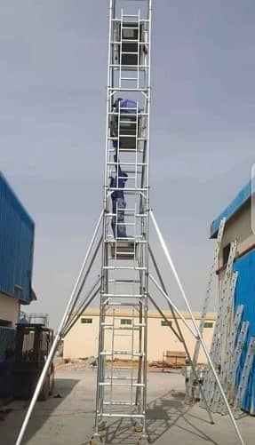 SINGLE WIDTH/NARROW ALUMINUM SCAFFOLDING TOWER 2