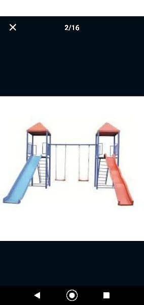 play ground swings and roof parking shades. PH. 03272933969 2