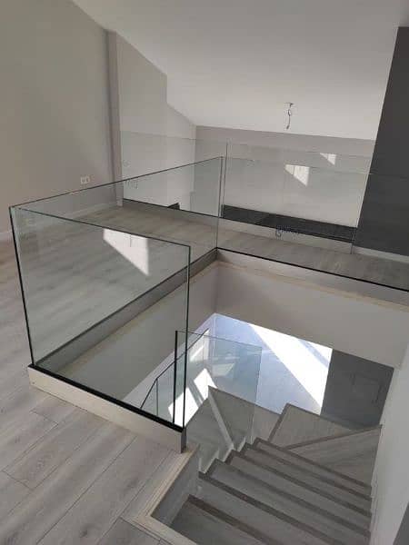 Glass stairs Railings,SS Railings, Balcony Glass, skylight 9