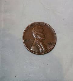 59 year old penny coin 1964