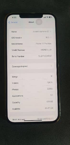 iphone 12 pro max 128gb pta approve golden 2