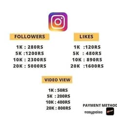 Instagram followers TikTok followers