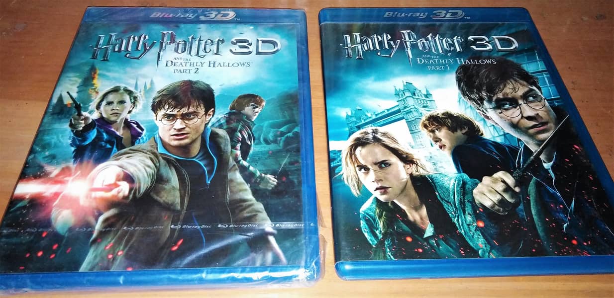 ORIGINAL Sealed Blu-Ray & 3D Harry Potter Deathly Hallows 1 & 2 1