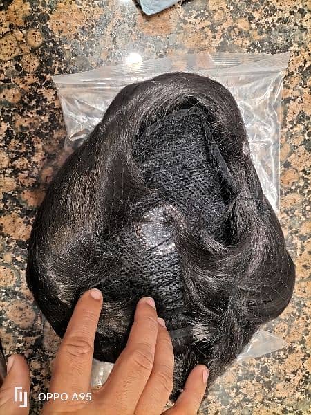 Hair Wig Or Fashion Hair Wig Black colour for Men 0