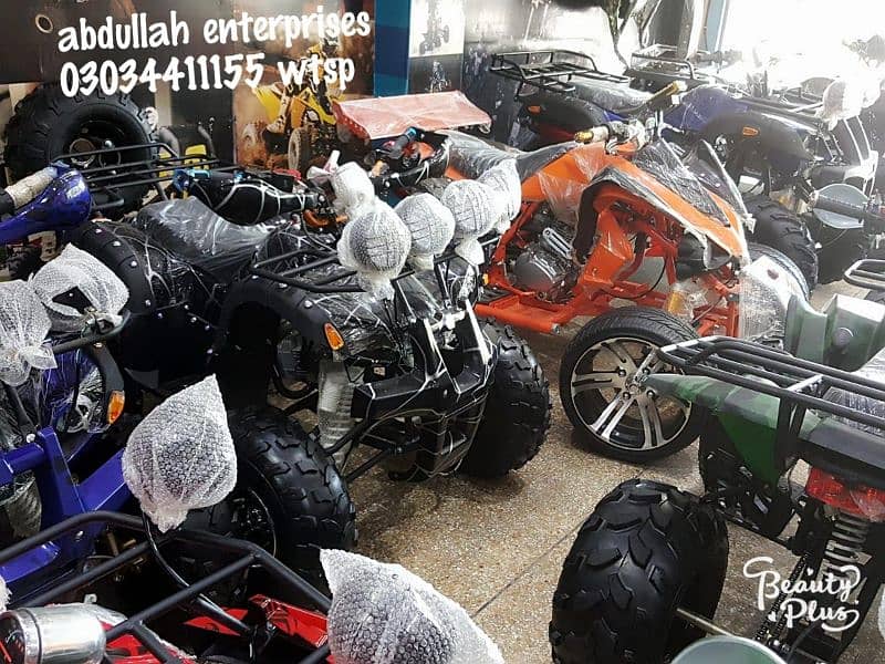fresh stock Atv 4 wheels 50cc to 250cc delivery all Pakistan 1