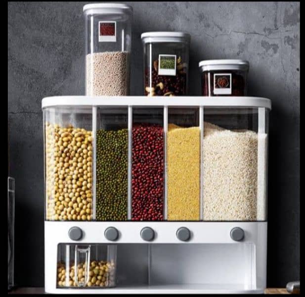 Wall Mounted Grains Container 0